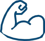 icone bras musclé